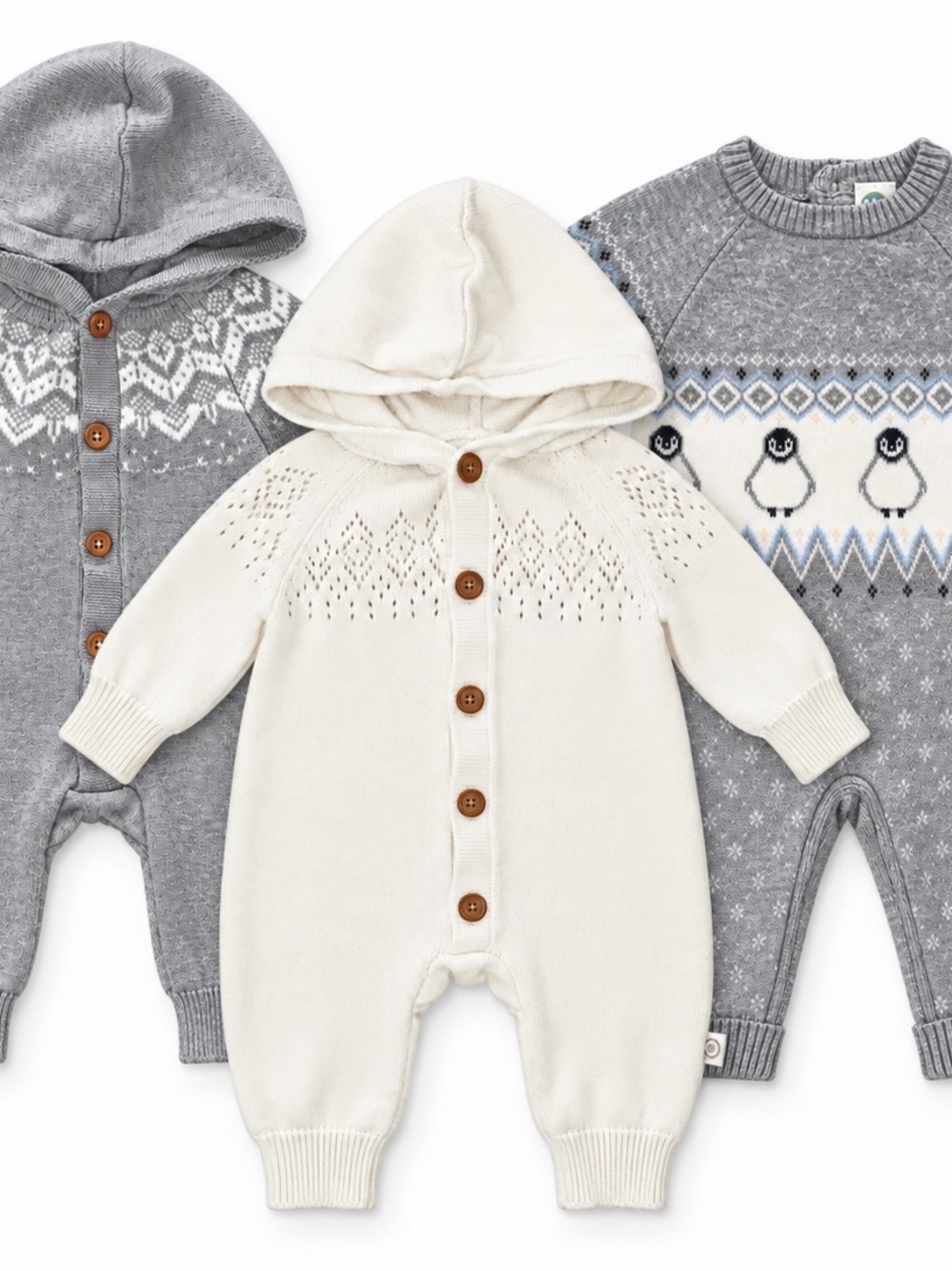 Little Planet Carter’s Little Me Baby Boy 3M Knit Sweater Romper Bundle